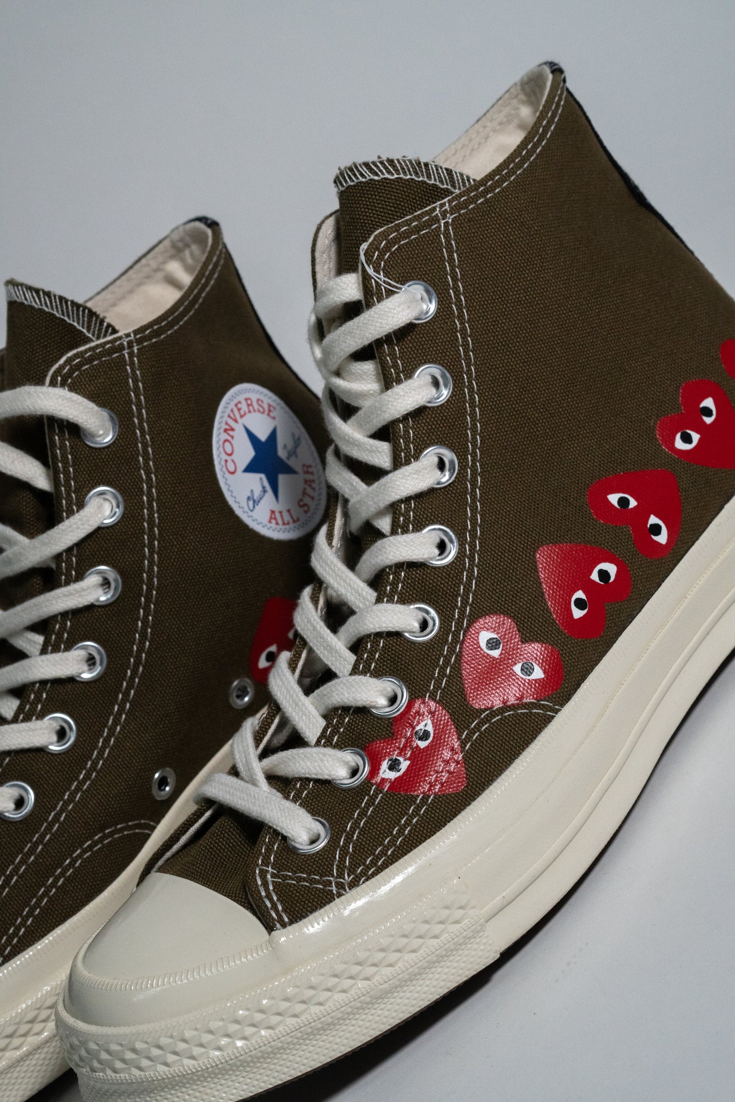 Converse Chuck Taylor All Star 70s Hi Comme des Garcons Play Multi Heart Green