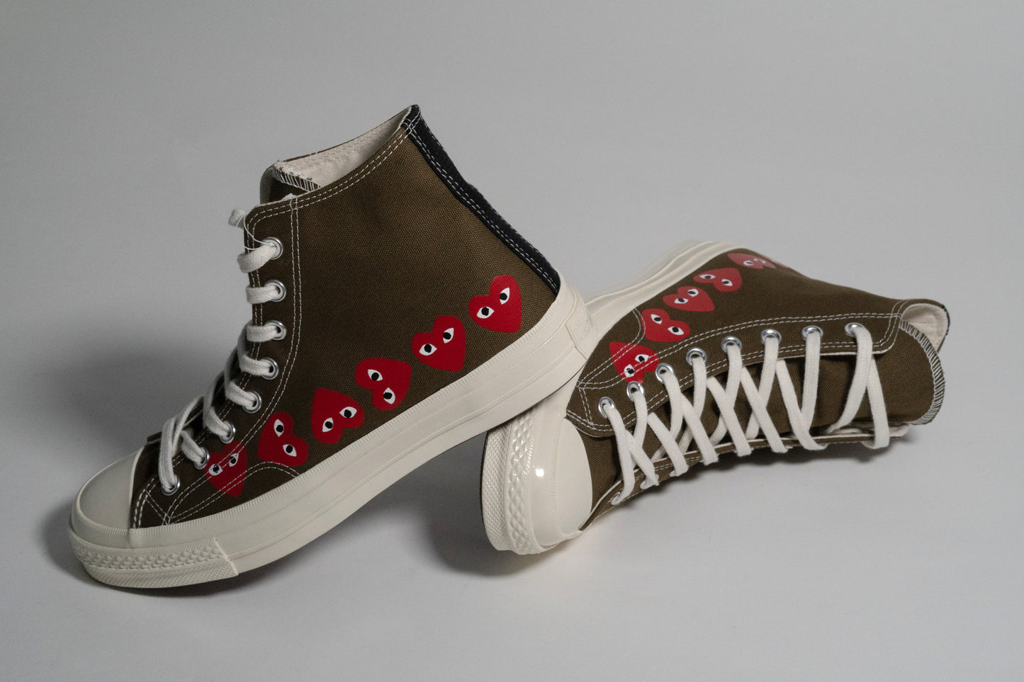 Converse Chuck Taylor All Star 70s Hi Comme des Garcons Play Multi Heart Green