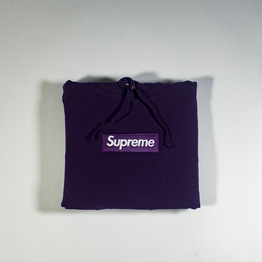 Supreme Box Logo Hooded Sweatshirt Purple (FW23)