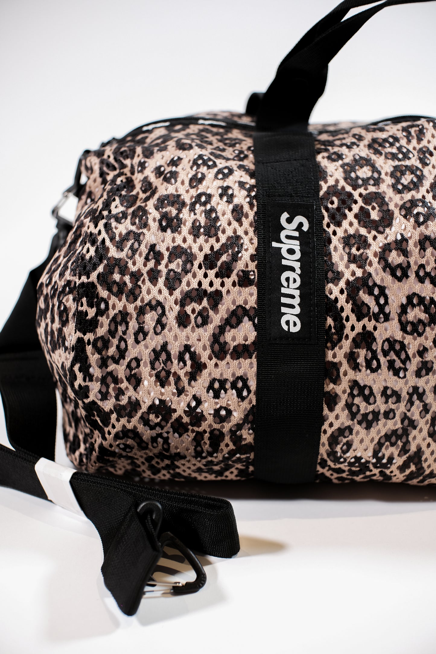 Supreme Mesh Duffle Bag Leopard