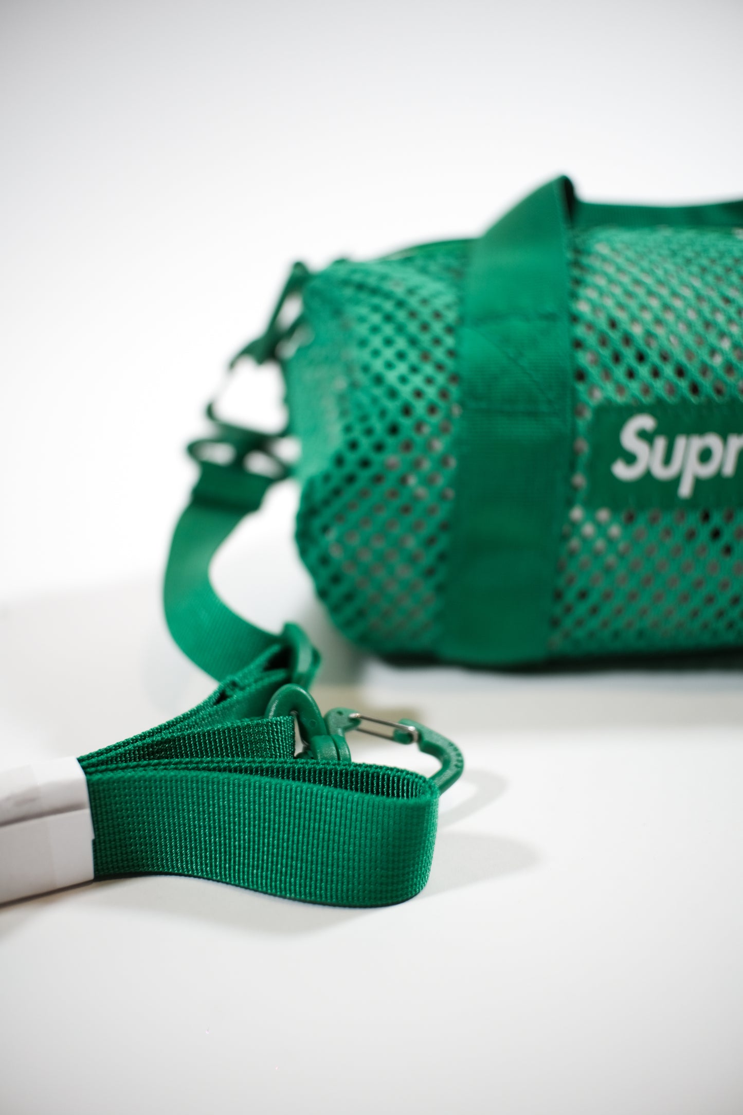 Supreme mesh mini duffle bag Green