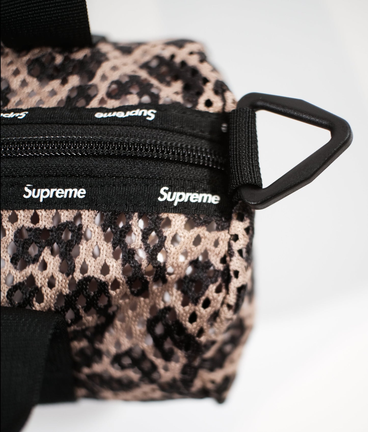 Supreme mesh mini duffle bag Leopard
