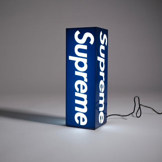 Supreme Box Logo Lamp Azul
