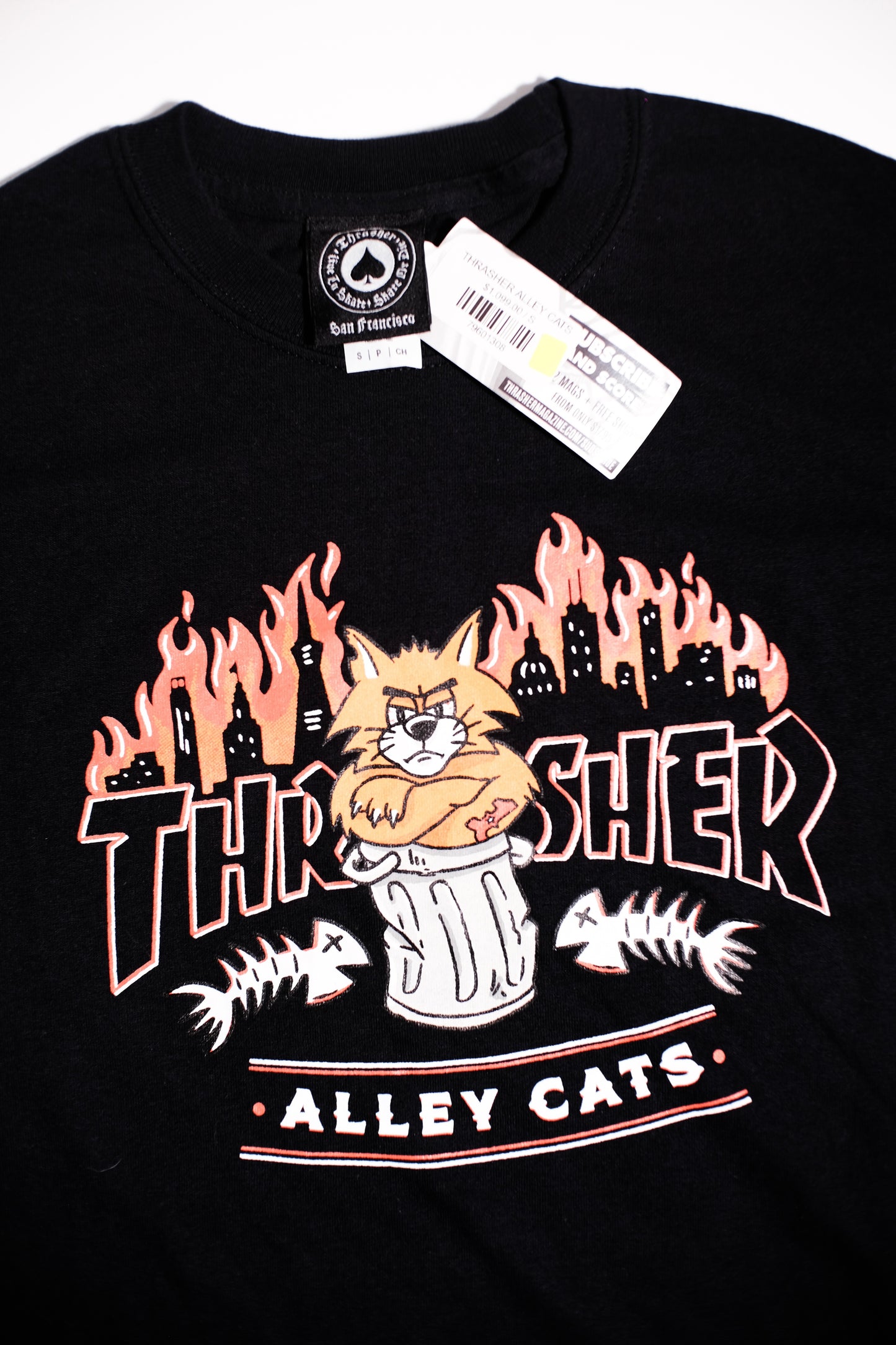 Thrasher Alley Cats Long Sleeve Black